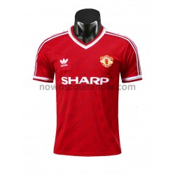 Koszulka Manchester United Retro Domowy Komplet 1986 Krótkie Rękawy