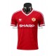 Koszulka Manchester United Retro Domowy Komplet 1986 Krótkie Rękawy