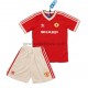 Koszulka Manchester United Retro Dziecięca Domowy Komplet 1984 Krótkie Rękawy