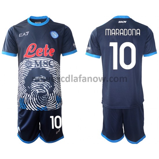 Koszulka SSC SSC Napoli Diego Maradona 10 Special 2 Dziecięca Domowy Komplet 2021-2022 Krótkie Rękawy