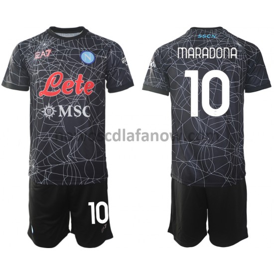 Koszulka SSC SSC Napoli Diego Maradona 10 Special Dziecięca Domowy Komplet 2021-2022 Krótkie Rękawy