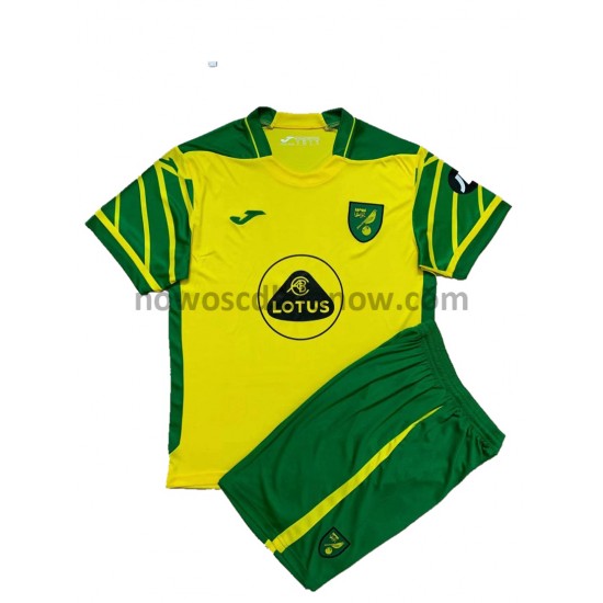 Koszulka Norwich City Dziecięca Domowy Komplet 2021-2022 Krótkie Rękawy
