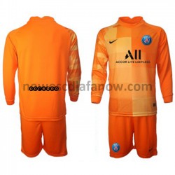 Koszulka Paris Saint-Germain Bramkarskie Dziecięca Domowy Komplet 2021-2022 Długie Rękawy