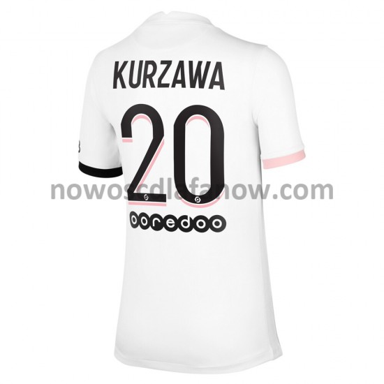 Koszulka Paris Saint-Germain Layvin Kurzawa 20 Wyjazdowy Komplet 2021-2022 Krótkie Rękawy