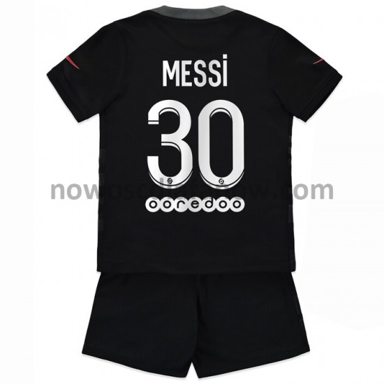 Koszulka Paris Saint-Germain Lionel Messi 30 Dziecięca Trzeci Komplet 2021-2022 Krótkie Rękawy