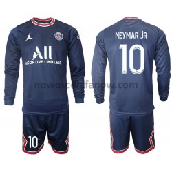 Koszulka Paris Saint-Germain Neymar JR 10 Dziecięca Domowy Komplet 2021-2022 Długie Rękawy