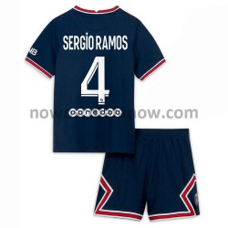 Koszulka Paris Saint-Germain Sergio Ramos 4 Dziecięca Domowy Komplet 2021-2022 Krótkie Rękawy