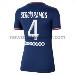 Koszulka Paris Saint-Germain Sergio Ramos 4 Damska Domowy Komplet 2021-2022 Krótkie Rękawy
