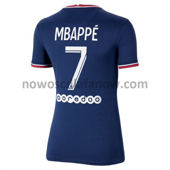 Koszulka Paris Saint-Germain Kylian Mbappé 7 Damska Domowy Komplet 2021-2022 Krótkie Rękawy
