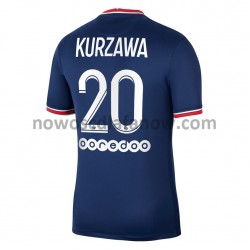 Koszulka Paris Saint-Germain Layvin Kurzawa 20 Domowy Komplet 2021-2022 Krótkie Rękawy