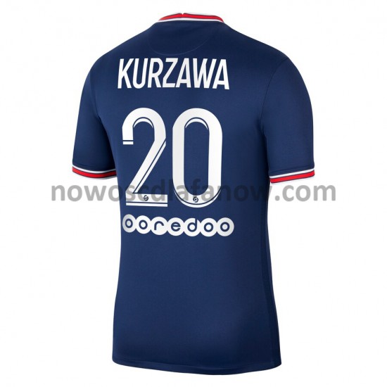 Koszulka Paris Saint-Germain Layvin Kurzawa 20 Domowy Komplet 2021-2022 Krótkie Rękawy