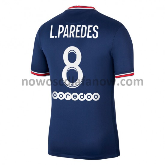 Koszulka Paris Saint-Germain Leandro Paredes 8 Domowy Komplet 2021-2022 Krótkie Rękawy