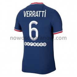 Koszulka Paris Saint-Germain Marco Verratti 6 Domowy Komplet 2021-2022 Krótkie Rękawy
