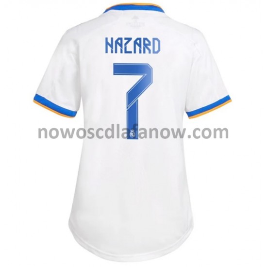 Koszulka Real Madryt Eden Hazard 7 Damska Domowy Komplet 2021-2022 Krótkie Rękawy