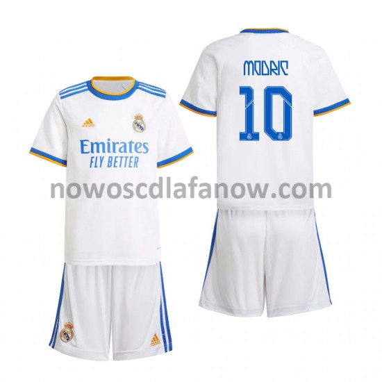 Koszulka Real Madryt Luka Modrić 10 Dziecięca Domowy Komplet 2021-2022 Krótkie Rękawy