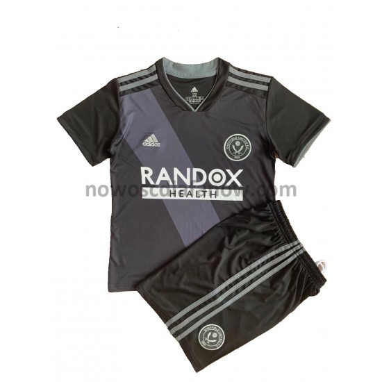 Koszulka Sheffield United Dziecięca Wyjazdowy Komplet 2021-2022 Krótkie Rękawy