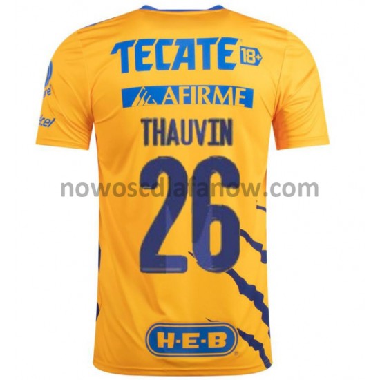Koszulka Tigres UANL Florian Thauvin 26 Domowy Komplet 2021-2022 Krótkie Rękawy