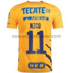 Koszulka Tigres UANL Nico Lopez 11 Domowy Komplet 2021-2022 Krótkie Rękawy