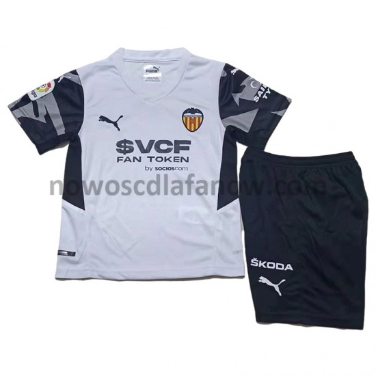 Koszulka Valencia CF Dziecięca Domowy Komplet 2021-2022 Krótkie Rękawy