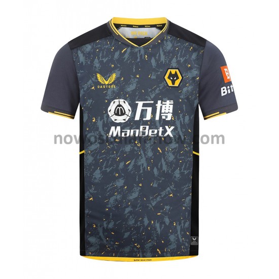 Koszulka Wolverhampton Wanderers Wyjazdowy Komplet 2021-2022 Krótkie Rękawy