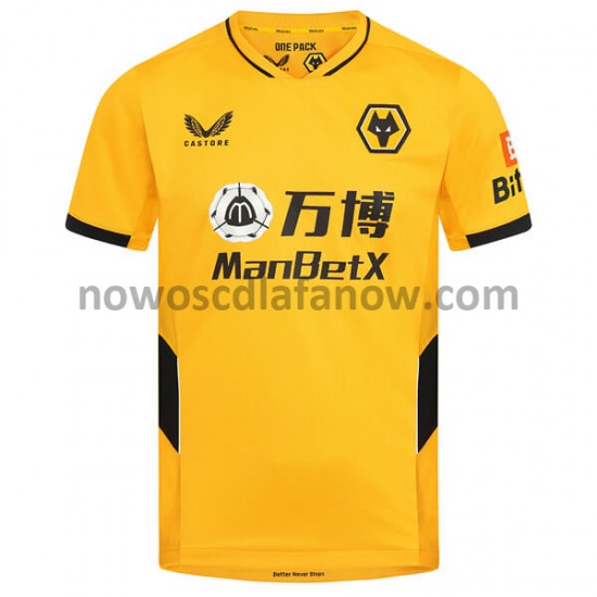 Koszulka Wolverhampton Wanderers Domowy Komplet 2021-2022 Krótkie Rękawy