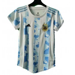 Koszulka Reprezentacja Argentyny Damska Domowy Komplet 2021 Krótkie Rękawy