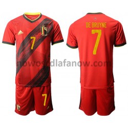 Koszulka Reprezentacja Belgii Kevin De Bruyne 7 Dziecięca Domowy Komplet Euro 2020 Krótkie Rękawy