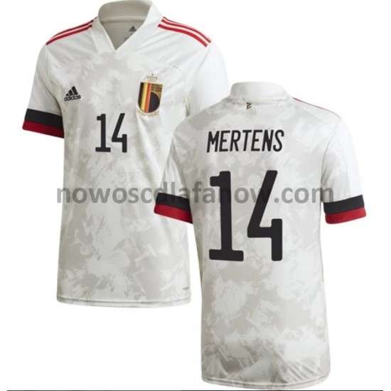 Koszulka Reprezentacja Belgii Mertens 14 Wyjazdowy Komplet Euro 2020 Krótkie Rękawy