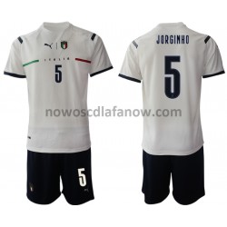 Koszulka Reprezentacja Włoch Manuel Locatelli 5 Dziecięca Wyjazdowy Komplet 2021-2022 Krótkie Rękawy