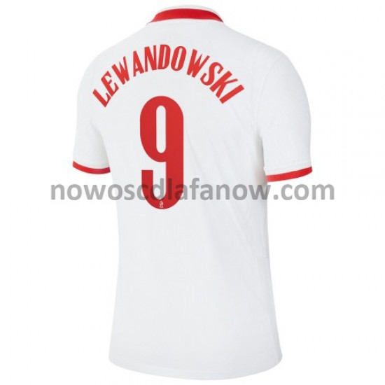 Koszulka Reprezentacja Polski Robert Lewandowski 9 Domowy Komplet Euro 2020 Krótkie Rękawy