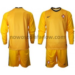 Koszulka Reprezentacja Portugalii Bramkarskie Dziecięca Wyjazdowy Komplet Euro 2020 Długie Rękawy