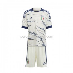 Koszulka Reprezentacja Włoch Dziecięca Wyjazdowy Komplet 2023 Krótkie Rękawy