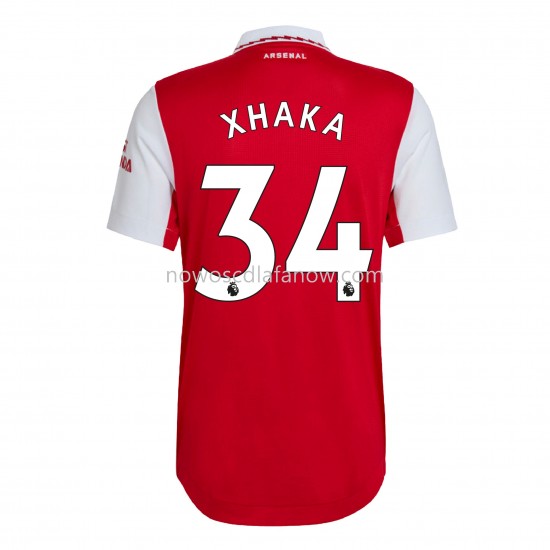 Koszulka Arsenal Xhaka 34 Domowy Komplet 2022-2023 Krótkie Rękawy