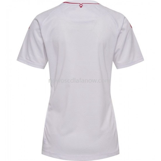 Koszulka Reprezentacja Danii Damska Wyjazdowy Komplet 2022 Krótkie Rękawy