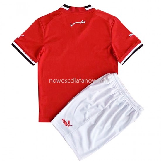 Koszulka Reprezentacja Egiptu Dziecięca Domowy Komplet 2022 Krótkie Rękawy