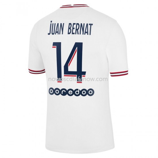 Koszulka Paris Saint-Germain Juan Bernat 14 Czwarty Komplet 2021-2022 Krótkie Rękawy
