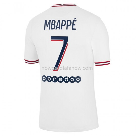 Koszulka Paris Saint-Germain Kylian Mbappé 7 Czwarty Komplet 2021-2022 Krótkie Rękawy