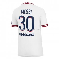Koszulka Paris Saint-Germain Lionel Messi 30 Czwarty Komplet 2021-2022 Krótkie Rękawy
