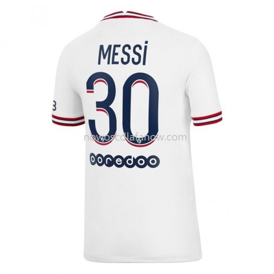 Koszulka Paris Saint-Germain Lionel Messi 30 Czwarty Komplet 2021-2022 Krótkie Rękawy