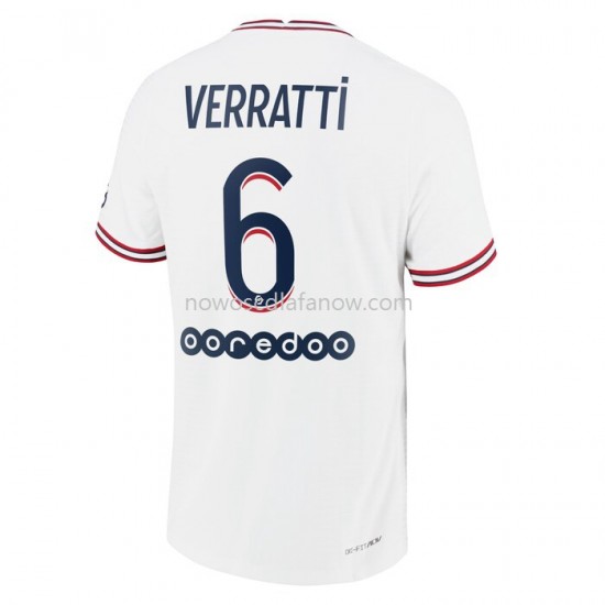 Koszulka Paris Saint-Germain Marco Verratti 6 Czwarty Komplet 2021-2022 Krótkie Rękawy