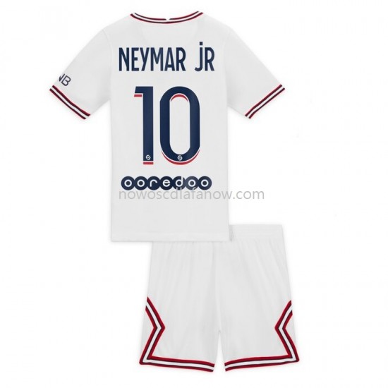 Koszulka Paris Saint-Germain Neymar Jr 10 Dziecięca Czwarty Komplet 2021-2022 Krótkie Rękawy