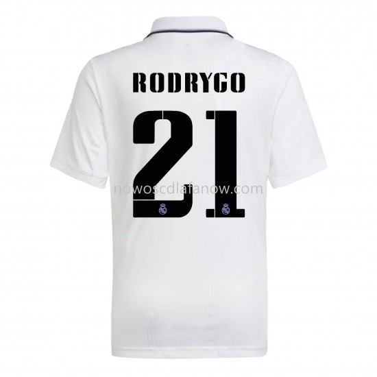 Koszulka Real Madryt Rodrygo 21 Domowy Komplet 2022-2023 Krótkie Rękawy