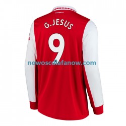 Koszulka Arsenal Gabriel Jesus 9 Męska Domowy Komplet 2022-2023 Długie Rękawy