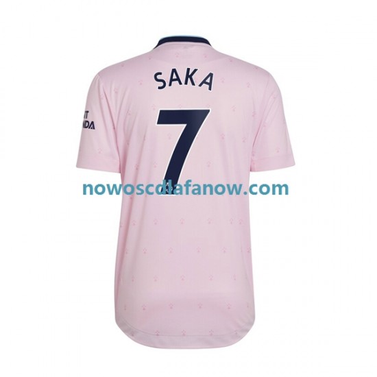 Koszulka Arsenal Saka 7 Męska Trzeci Komplet 2022-2023 Krótkie Rękawy