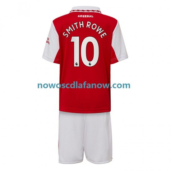 Koszulka Arsenal Smith Rowe 10 Dziecięca Domowy Komplet 2022-2023 Krótkie Rękawy