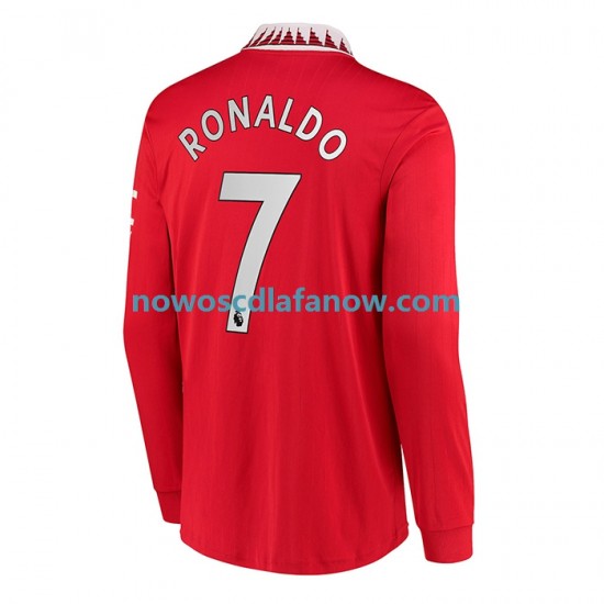 Koszulka Manchester United Cristiano Ronaldo 7 Męska Domowy Komplet 2022-2023 Długie Rękawy