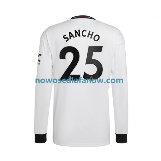Koszulka Manchester United Jadon Sancho 25 Męska Wyjazdowy Komplet 2022-2023 Długie Rękawy