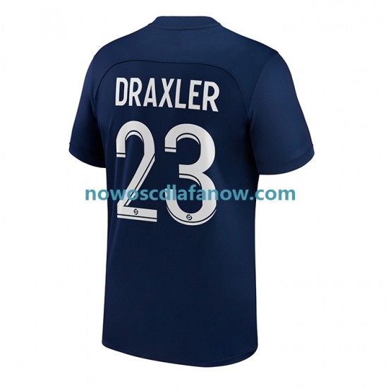 Koszulka Paris Saint-Germain Draxler 23 Męska Domowy Komplet 2022-2023 Krótkie Rękawy