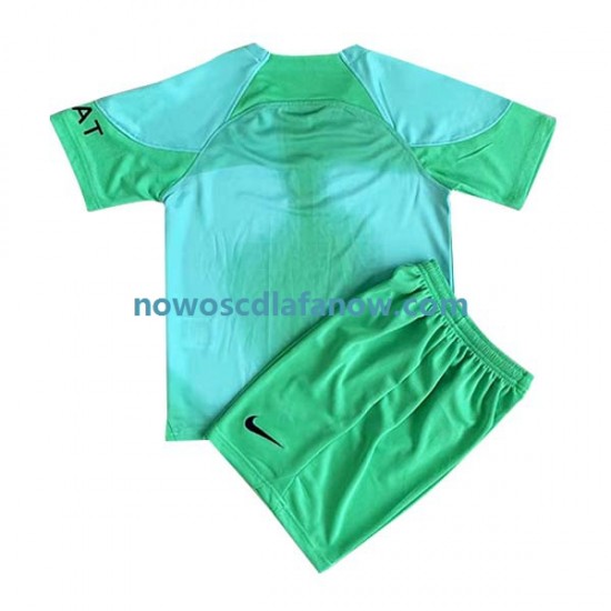 Koszulka Paris Saint-Germain Bramkarskie Dziecięca Domowy Komplet 2022-2023 Krótkie Rękawy