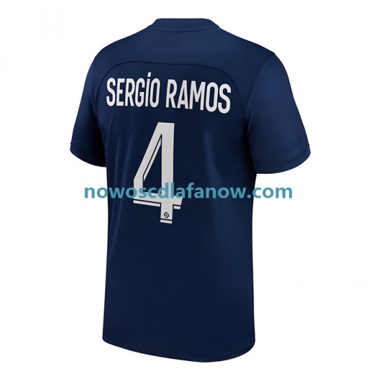 Koszulka Paris Saint-Germain Sergio Ramos 4 Męska Domowy Komplet 2022-2023 Krótkie Rękawy